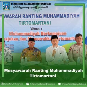Musyawarah Ranting Muhammadiyah Tirtomartani
