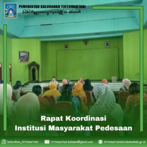Rapat Koordinasi Institusi Masyarakat Pedesaan