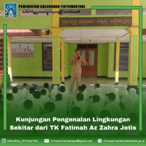 Kunjungan Pengenalan Lingkungan Sekitar dari TK Fatimah Az Zahra Jetis