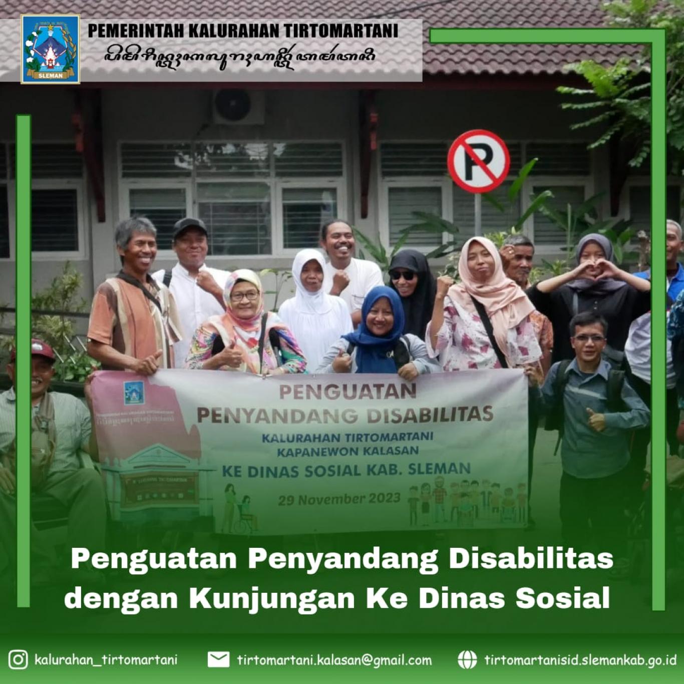 Penguatan Penyandang Disabilitas dengan Kunjungan Ke Dinas Sosial