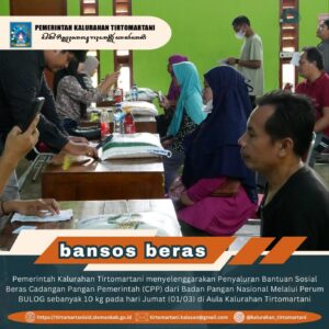 Penyaluran Bantuan Sosial Beras Cadangan Pangan Pemerintah