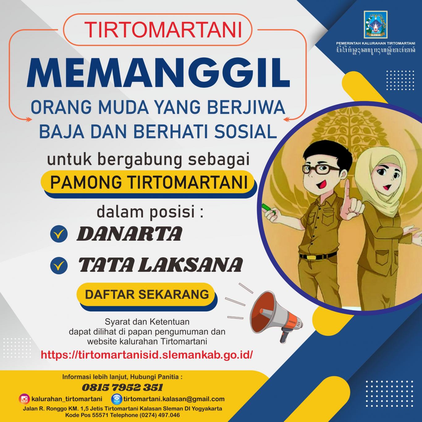 TIRTOMARTANI MEMANGGIL!