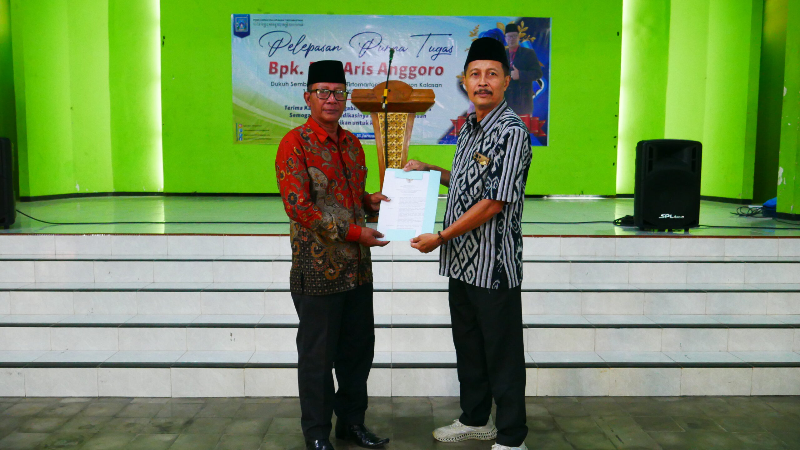Pelepasan Purna Tugas Dukuh Sembur, Bp Dwi Aris Anggoro